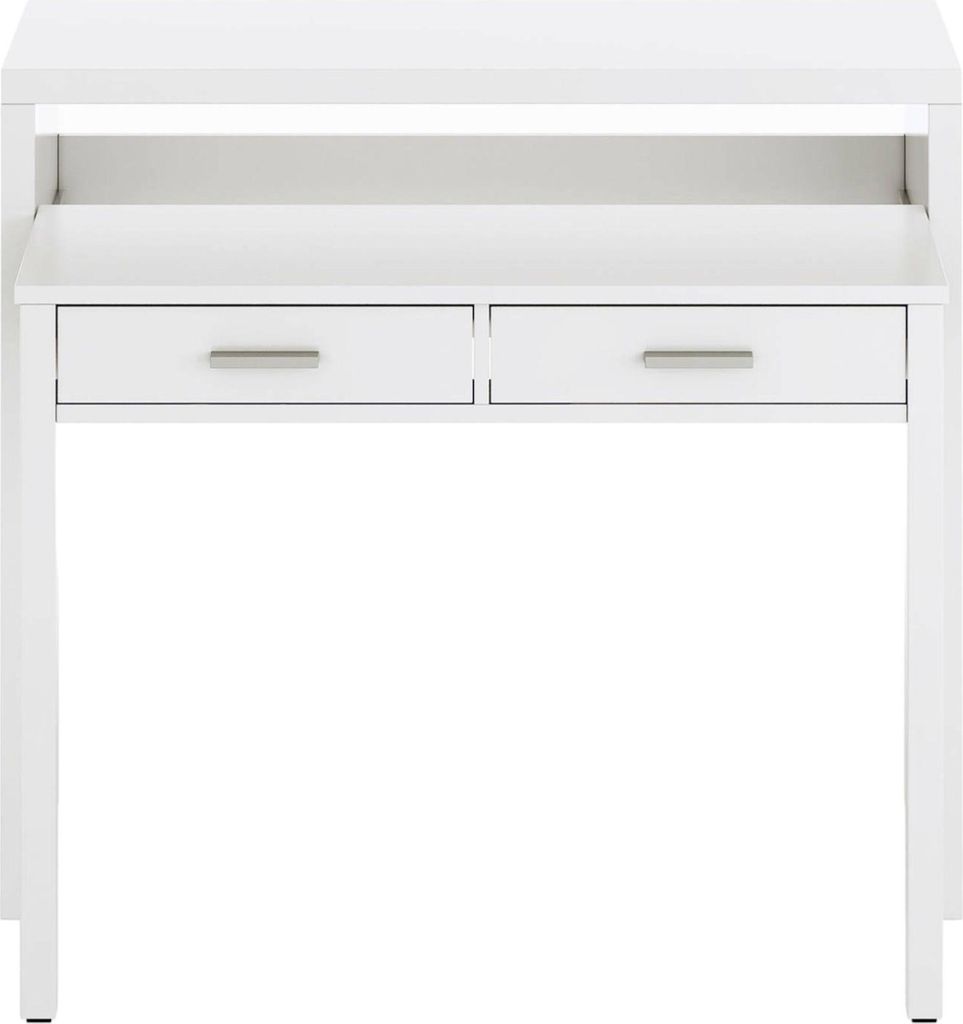 Schreibtisch - Weiß 36x98,5x87,5h cm Produktbild 