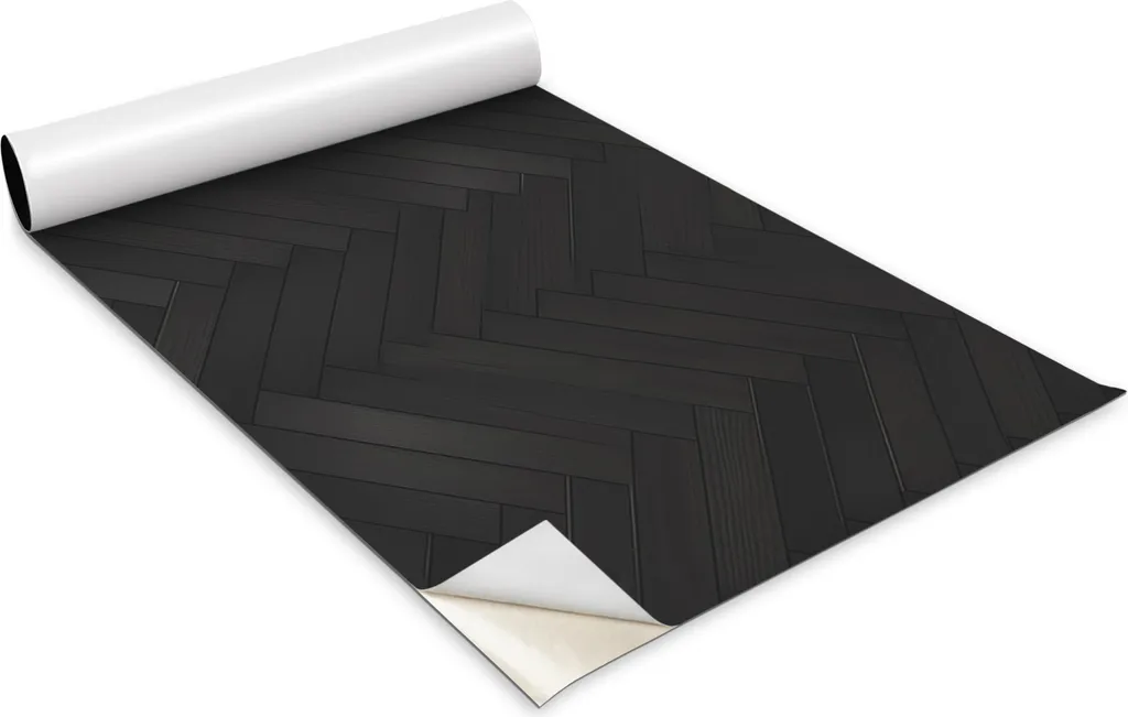 Pellicola Vinilica Mobili Tagliabile Effetto Pavimento Scuro 100x50