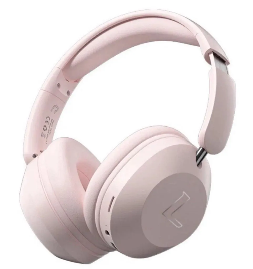 Casque Sans Fil Rose Pliable avec Micro - Idéal Smartphone Android