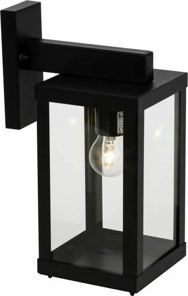 Lampada da Parete Esterna Brilliant Gaia IP44 Nero - Facile Montaggio