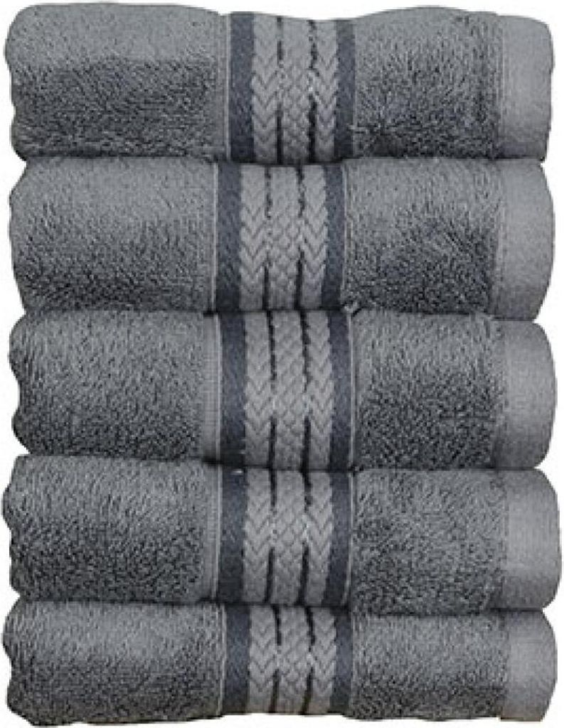 A&R 405.50 | Natural Bamboo Guest Towel - Gästetuch - 40 x 60 cm - Farbe: Dark Grey - Größe: 40 x 60 cm