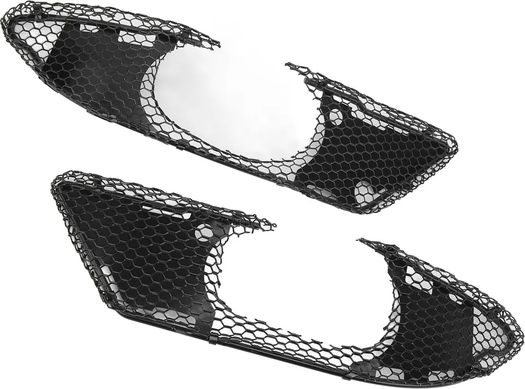 Paire de Grilles pour Pare-chocs Avant Mercedes Classe C W203 AMG Noir