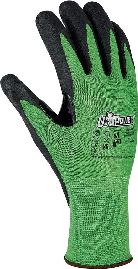 U-Power Kalix Arbeitshandschuhe Sicherheit Polyester Touchscreen Grün 8/M