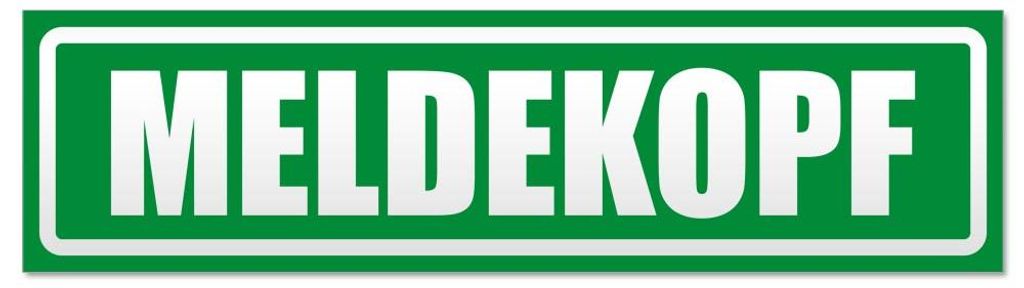 Kiwistar - Autoaufkleber - Grün - 30 x 8 cm - Meldekopf invertiert - Hinweis Aufkleber Sticker für Auto, Kfz, Fahrrad, PKW, LKW