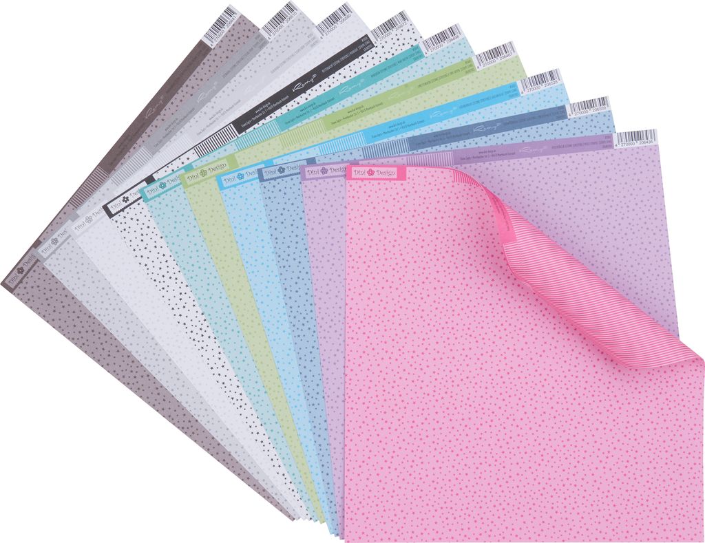 Dini Design Papierset Sterne und Streifen