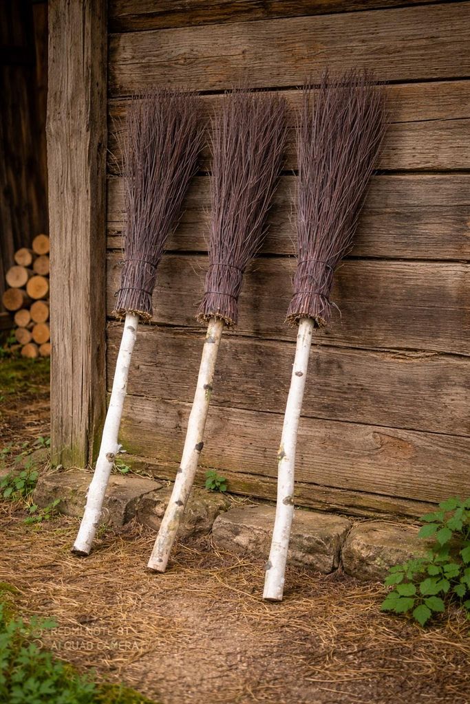 Birken-Naturbesen – Robuster Profi-Hofbesen für Garten & Produktbild 