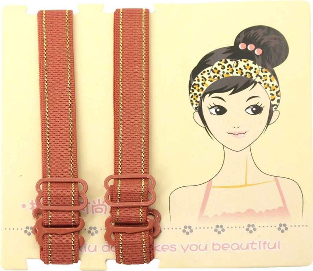 BH Ersatzträger Glitzer dehnbar Kupferfarbe