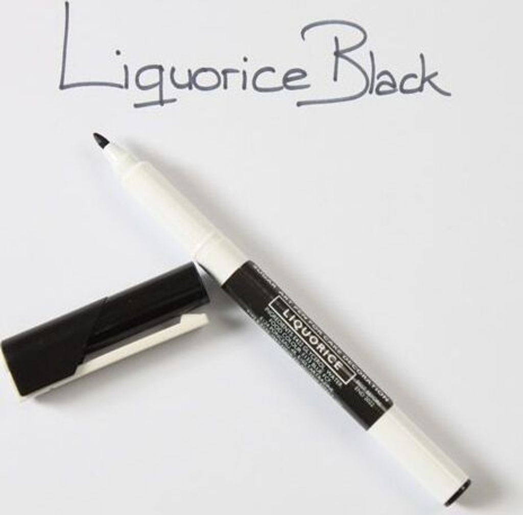 Sugarflair Lebensmittel Farbstift Liquorice Black Produktbild 
