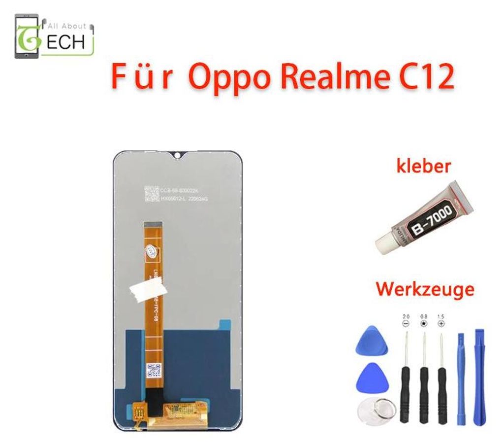 Für Oppo Realme C12 RMX2189 LCD Display Bildschirm Touch Produktbild 
