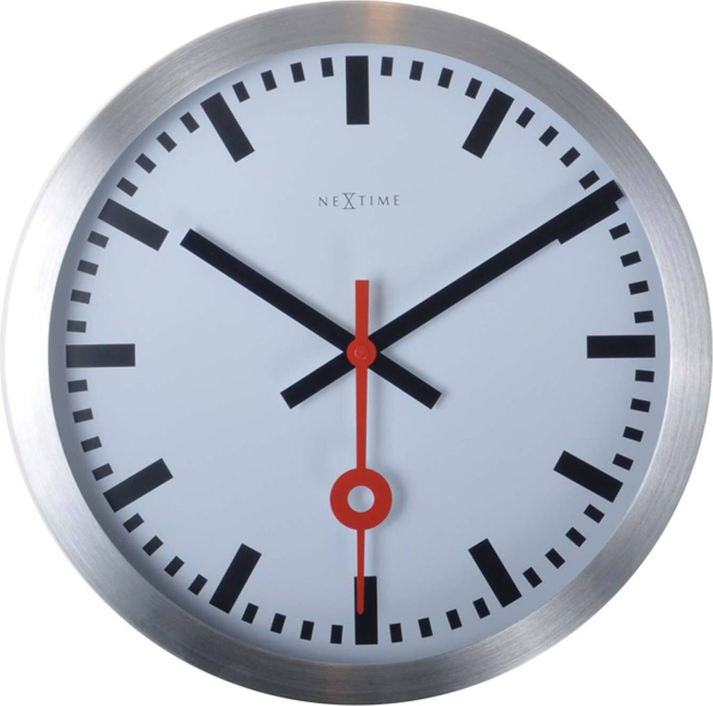 NeXtime Small Station Stripe Wanduhr, 3998st