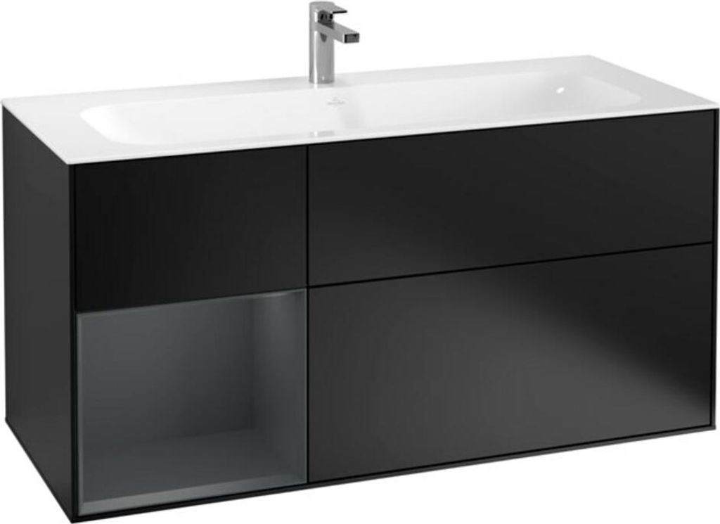 V&B Waschtischunterschrank Finion 119,6x59,1cm, Rg l md b m Lac, bla m Lac