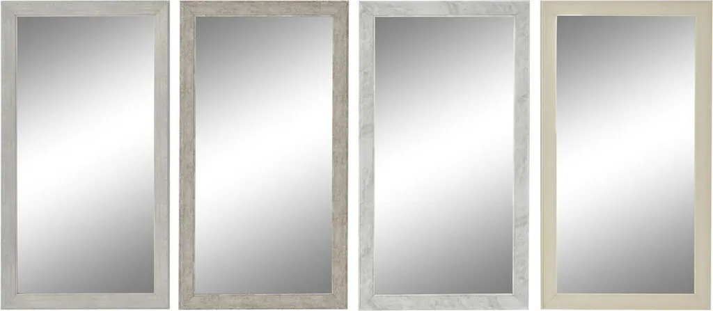 Agrandissez votre pièce avec le miroir mural 36x66 cm DKD Home Decor (x4)