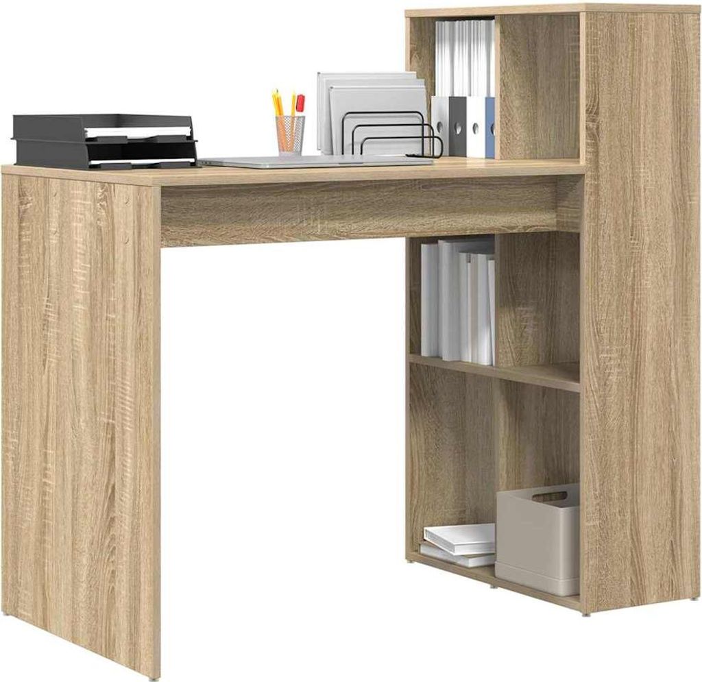 "2026 Aktion"Schreibtisch/Büro-Möbel - CLORIS - Computertisch moderner - Sonoma-Eiche 108 x 55 x 103.5 cm Holzwerkstoff - DEMöbel6450671