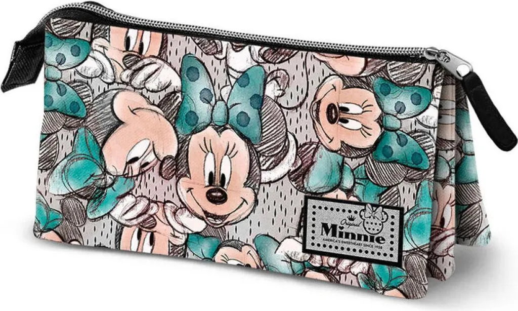 Trousse scolaire Disney Minnie grand format pour feutres et crayons