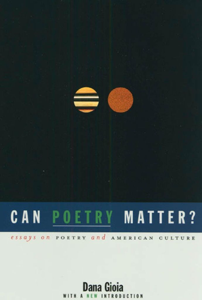 Can Poetry Matter?