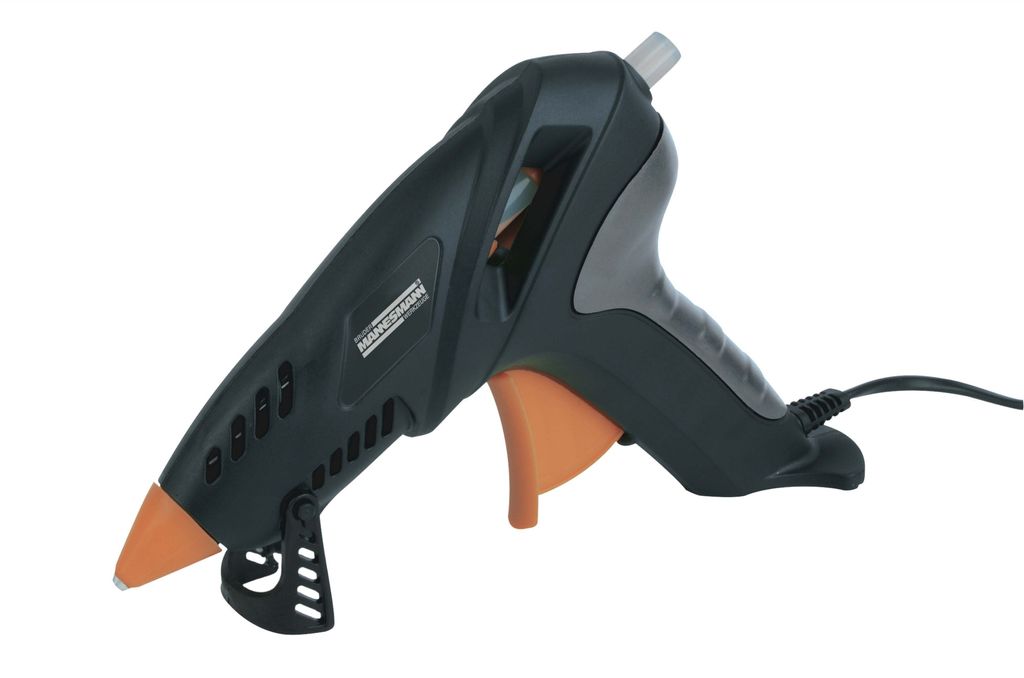 Brüder Mannesmann Heißklebepistole Klebepistole mit 5 Klebesticks + Koffer