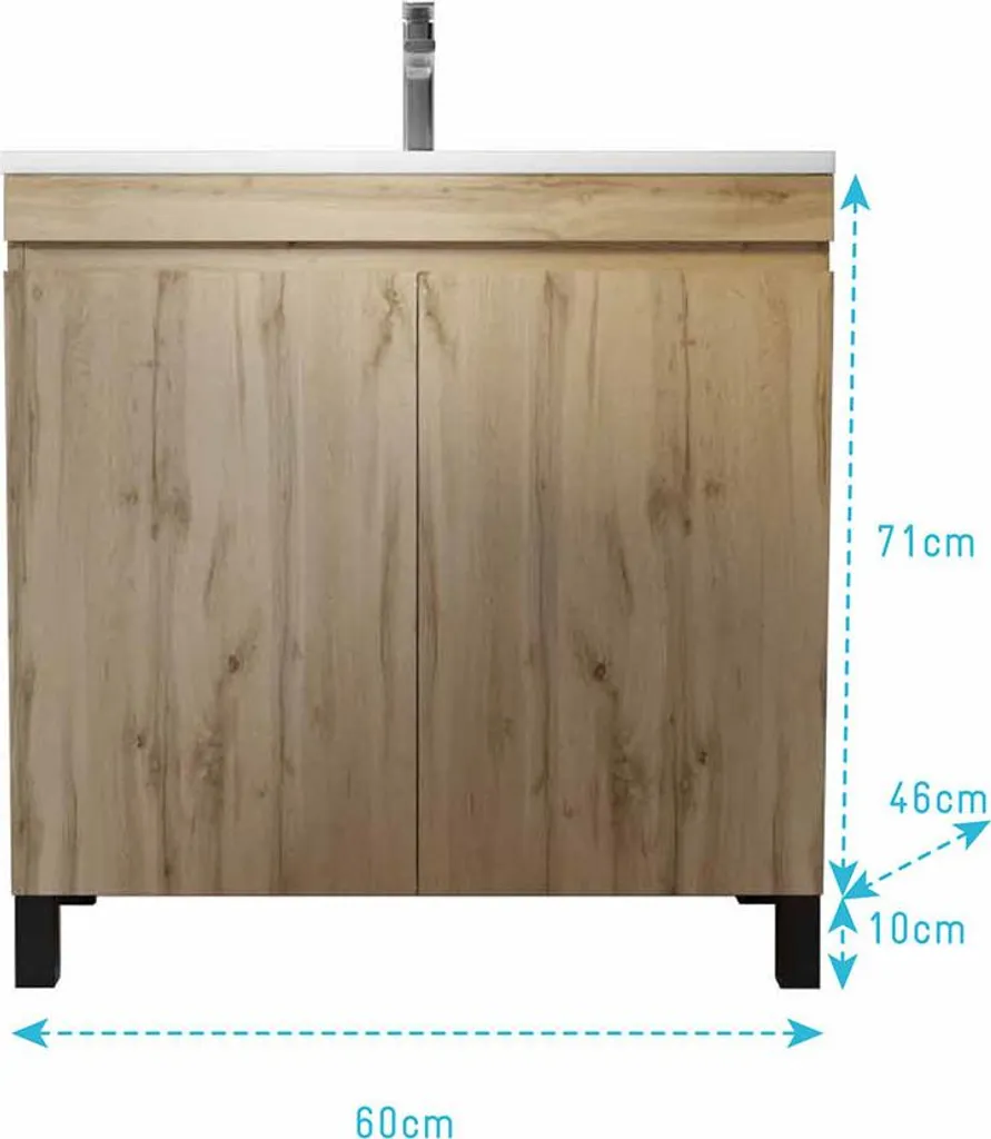 Meuble de salle de bains 60 cm TIMBER pour optimiser les espaces