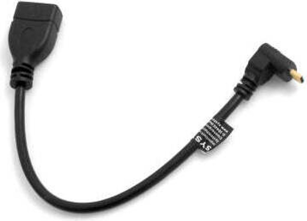 SYSTEM-S Micro HDMI 1.4 Stecker aufwärts Winkel Winkelstecker 90° Gewinkelt zu HDMI Eingang Buchse Kabel 22 cm
