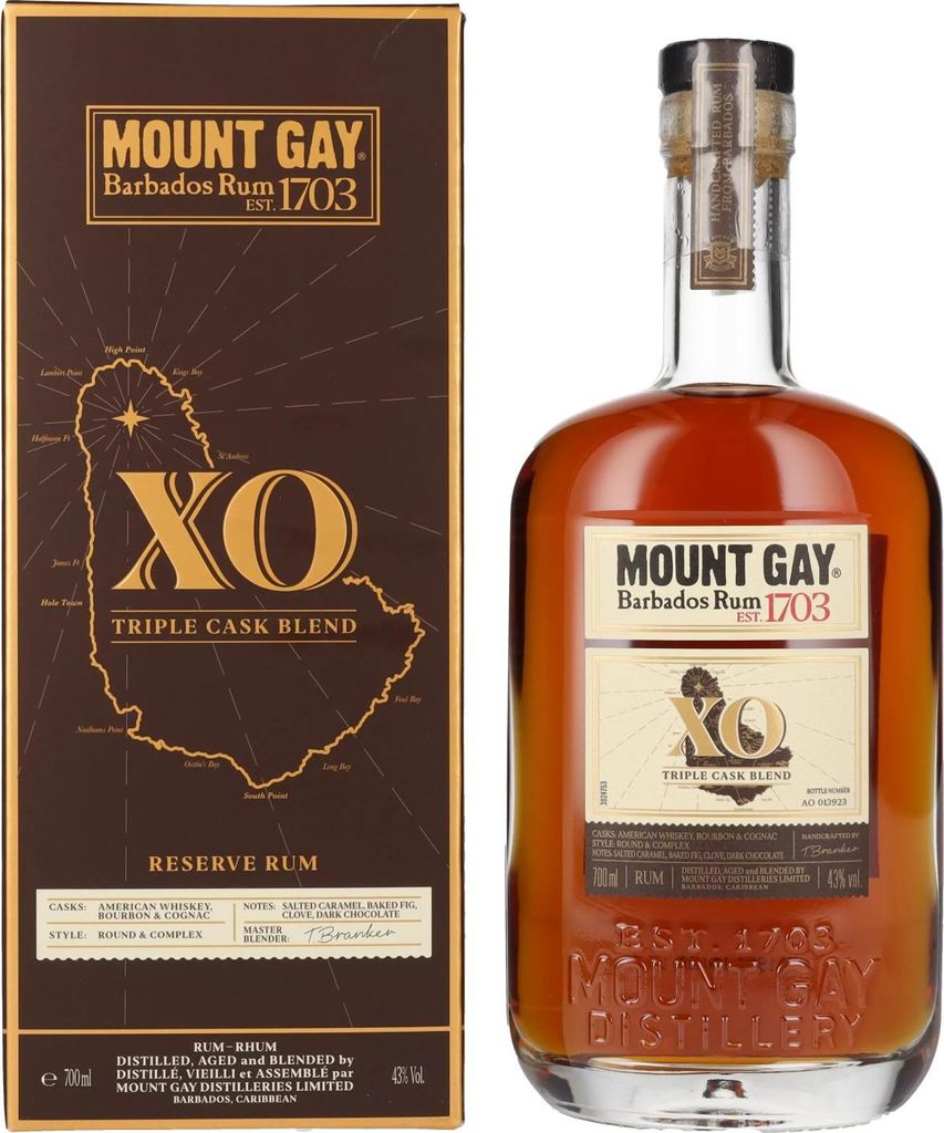 Mount Gay 1703 XO Triple Cask  + Box 700ml 43% Vol. Produktbild 