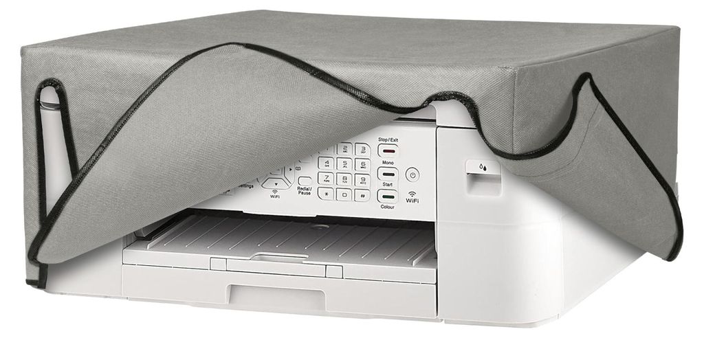 kwmobile Cover kompatibel mit Brother MFC-J1010DW - Tasche Hülle Drucker - Staubschutzhülle Schutzhaube Schutzhülle - Hellgrau