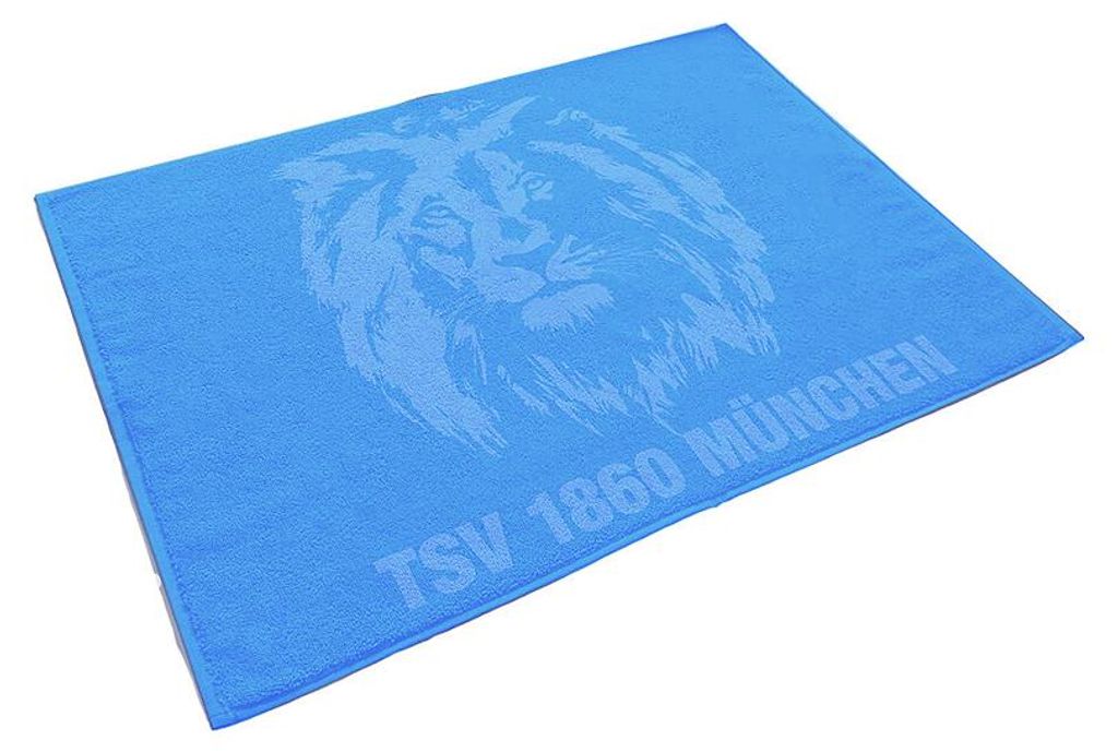 TSV 1860 München: Badmat met leeuw, lichtblauw Productafbeelding 