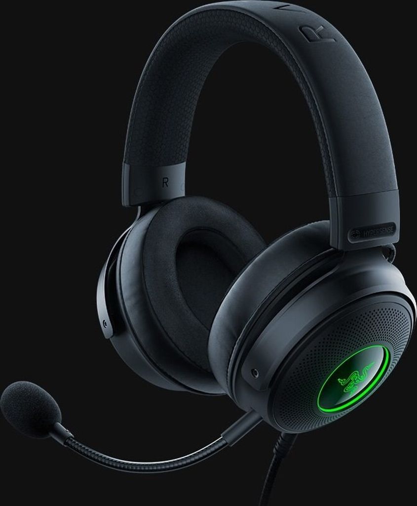 Razer Kraken V3 HyperSense, Przewodowa, Gaming, 20 - 20000 Zdjęcie produktu 