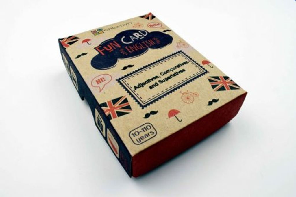Fun Card English Adjectives, Comparatives and Superlatives - Paweł Dwornik (Bildungsspiele auf Englisch)