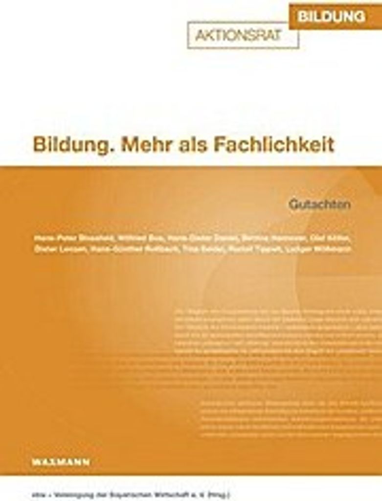 Bildung. Mehr als Fachlichkeit