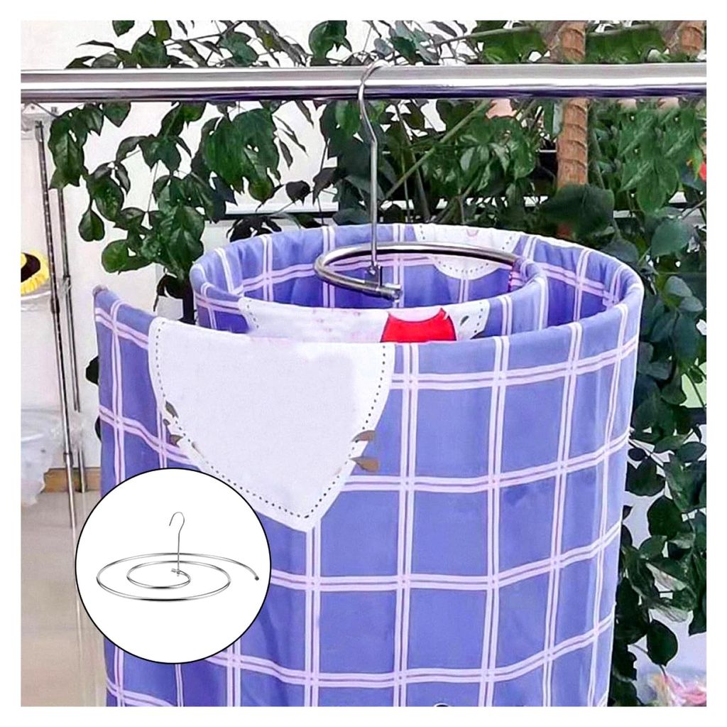 2 Stück Edelstahl Spiral Wäscheständer Drehbare Deckenhalter mit 40±3cm Durchmesser Winddicht und Platzsparend Vielseitig Einsetzbar für Bettw...