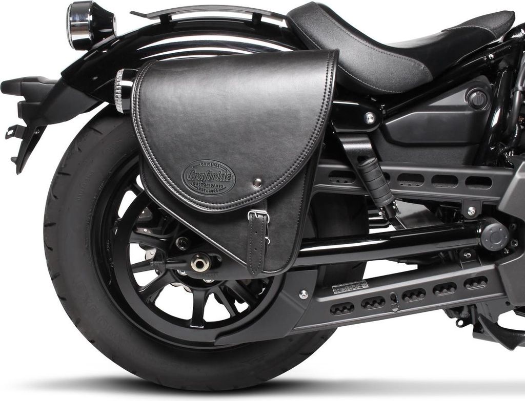 Satteltasche Indiana 10L für Kawasaki Vulcan S/ Café schwarz rechts