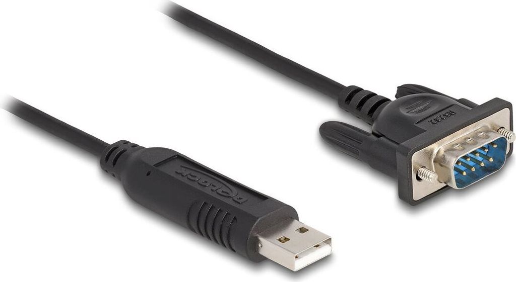 Delock USB 2.0 zu Seriell RS-232 Adapter mit kompaktem Produktbild 
