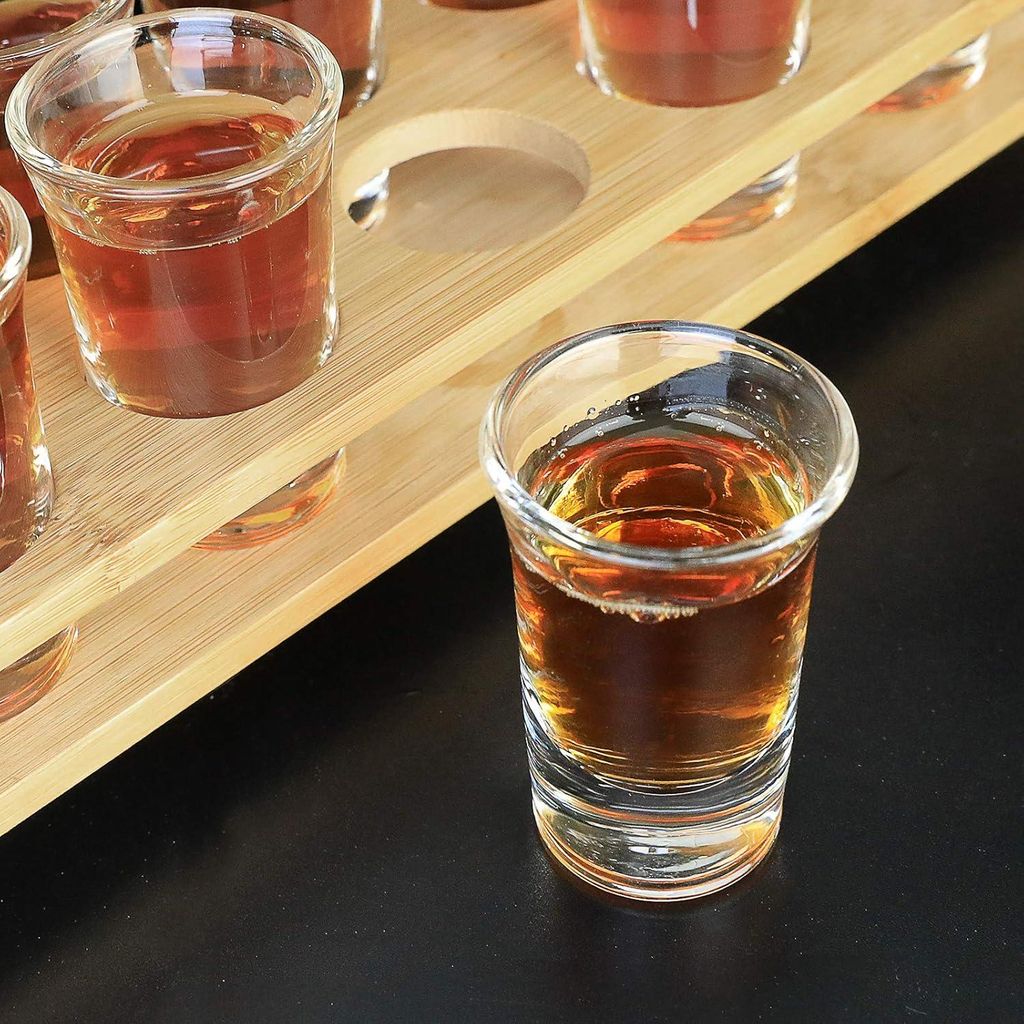 Set von 12 Shotgläsern - Perfekt für Partys - Klarglas