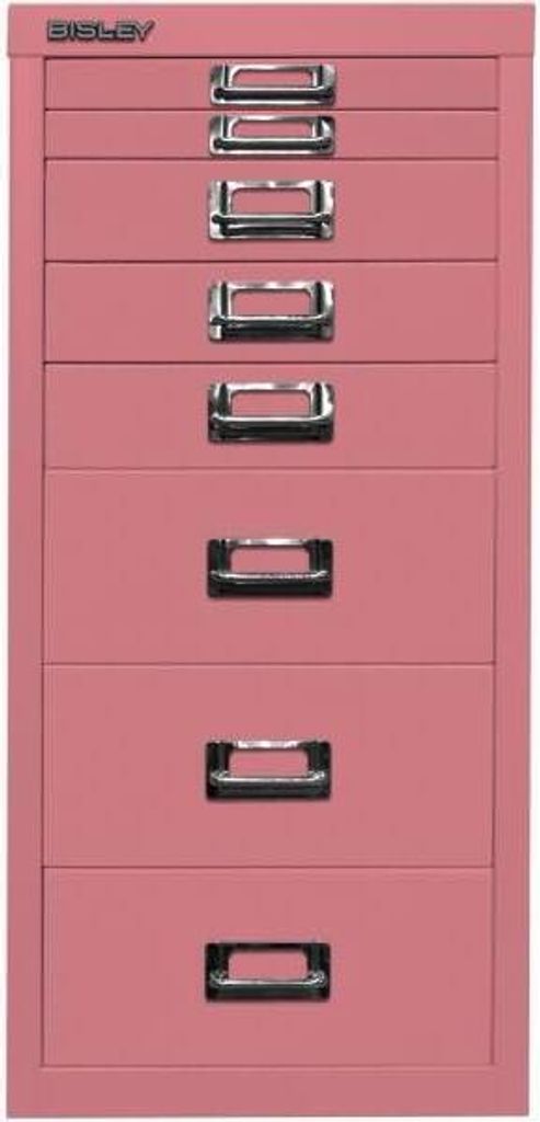 BISLEY MultiDrawer L298 Schubladenschrank pink 8 Schubladen 27,8 x 38,0 x 59,0 cm