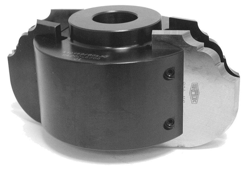 BRÜCK SP-Großprofiler, Solokopf 110x60/80x30 mm Z2, Stahlausf., für 60+80 x 5,5 mm Profile, PT 27 | 3930