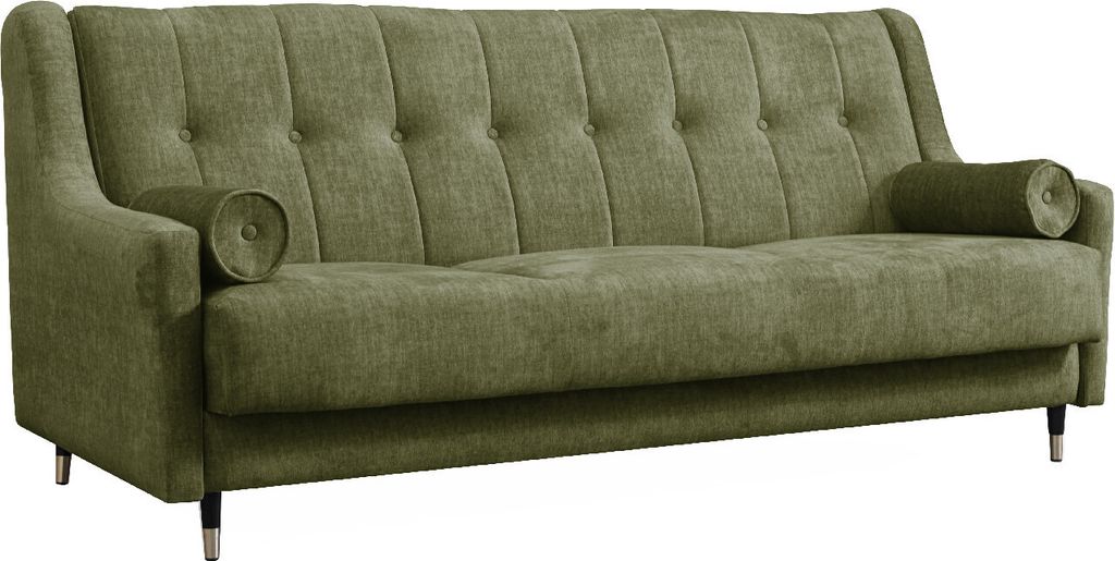 Schafsofa Sofa mit Schlaffunktion und Bettkasten PLATO vouge 10 schwarz