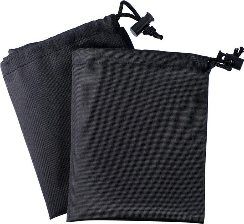 INF Schwarze Oxford-Gewebe Auto Seitenspiegel Abdeckungen - Frostschutz, Schneeschutz (Paar)