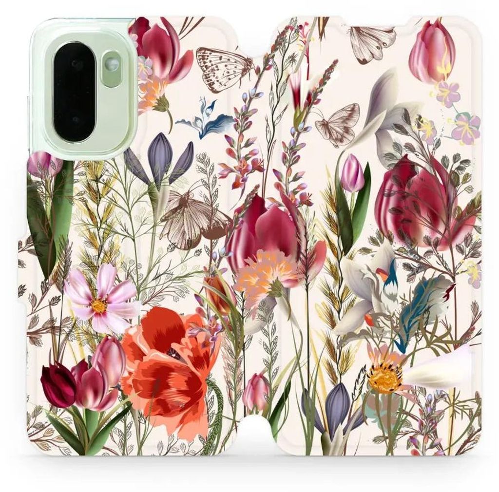 Handyhülle mit klappe für OnePlus 15R, Mobiwear Book, Blumenstrauß