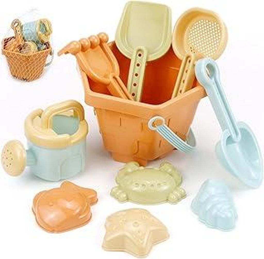 Sandspielzeug Set Sandkasten Spielzeug Strandspielzeug für Jungen Mädchen Kinder (A)