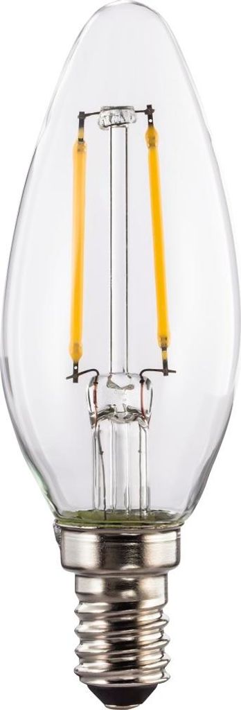 LED-Filament, E14, 806lm ersetzt 60W, Kerzenlampe, Warmweiß Produktbild 