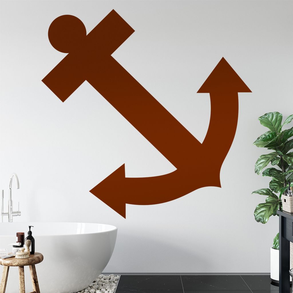 Kiwistar Anker Wandtattoo in 6 Größen - Wandaufkleber Wall Sticker - Dekoration, Küche, Wohnzimmer, Schlafzimmer, Badezimmer