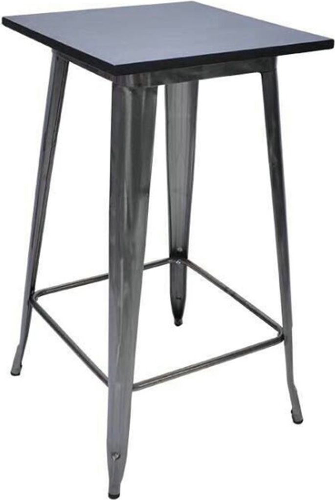 Bartisch Bistrotisch Stehtisch Esstisch,Tischplatte aus Massivholz,Bistrotisch Bartisch 60x60x103cm