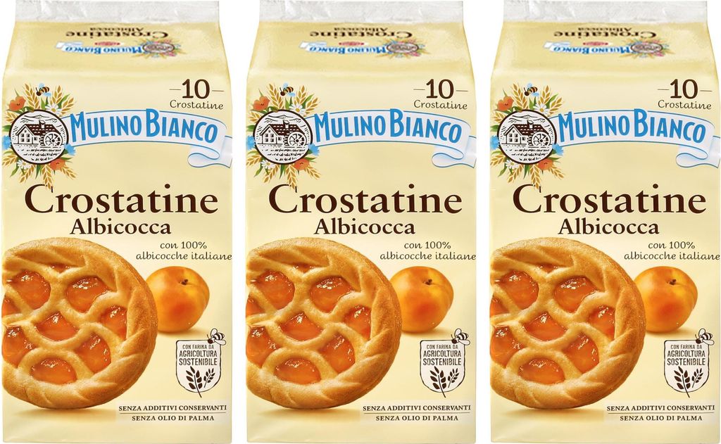 MULINO BIANCO Crostatine Albicocca - Italienisches Gebäck, Produktbild 