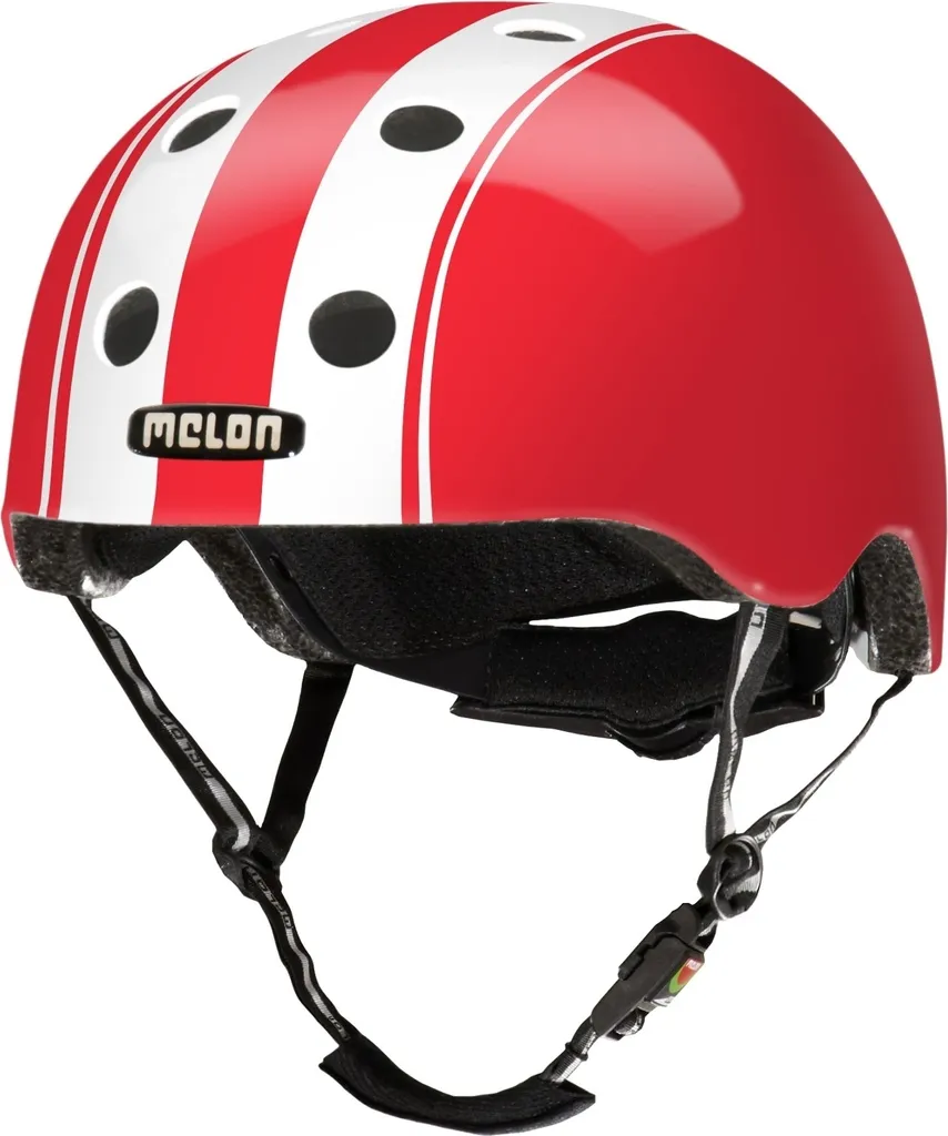 Casque Vélo pour Grand Tour de Tête Melon Urban Active Blanc Rouge
