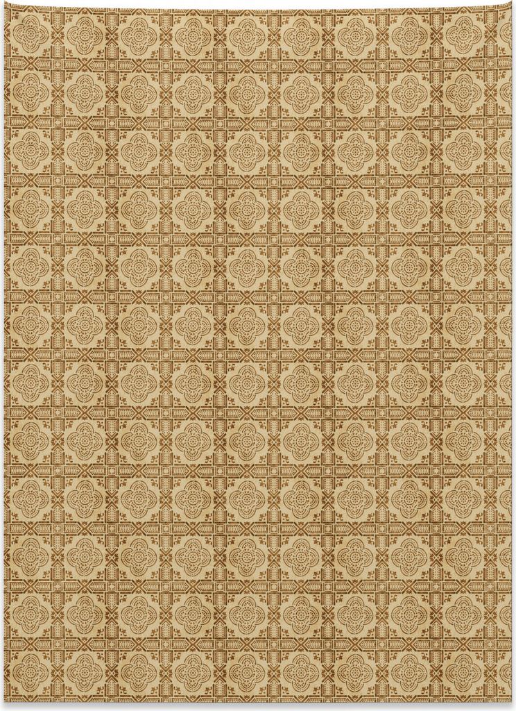 Abakuhaus orientalisch Wandteppich, Marokkanisches Quatrefoil aus Weiches Mikrofaser Stoff Kein Verblassen Klare Farben Waschbar, 110 x 150 cm, Kar...