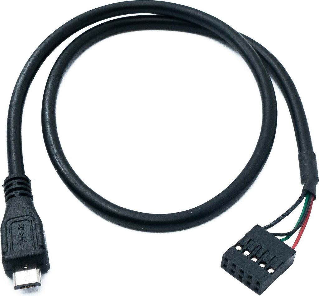 SYSTEM-S USB 2.0 Kabel 50 cm Micro B Stecker zu 9 Pin Dupont Buchse 9Pin Buchse