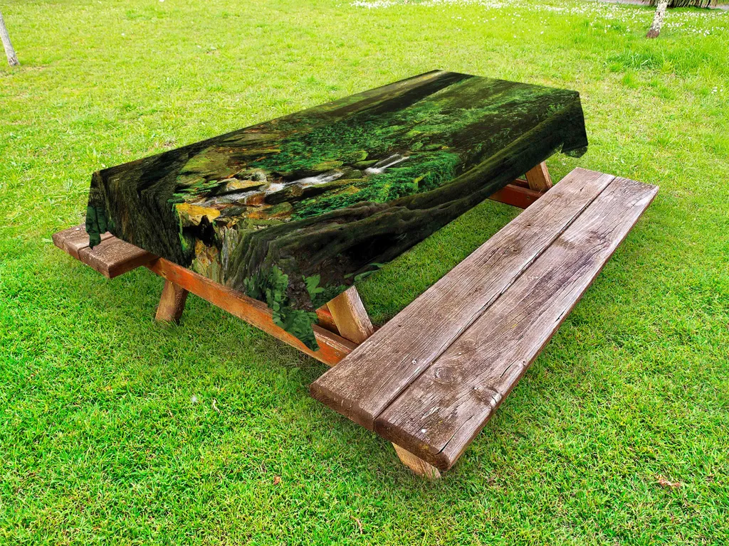 Tovaglia Professionale Outdoor 145x210 ABAKUHAUS | Stampa Giungla
