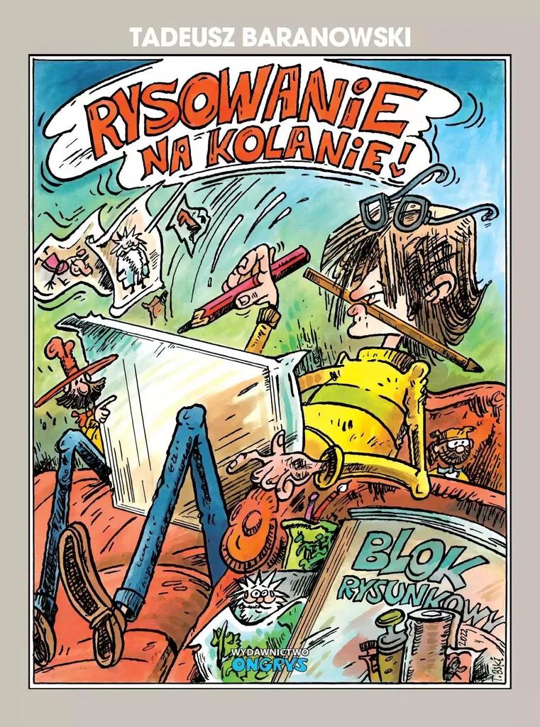 Livre polonais Dessin sur le genou pour collection BD rare
