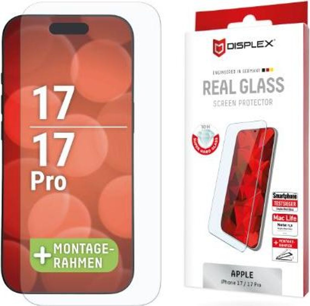 DISPLEX Schutzglas für Apple iPhone 17/17 Pro Produktbild 