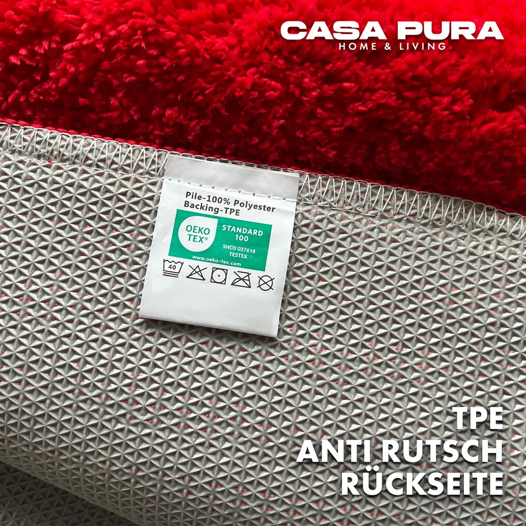 Tappetino Bagno Rosso 50x60 Sky - Asciugatura Rapida e Sicuro - 5