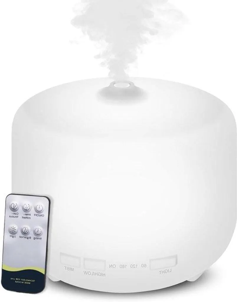 Humidificateur contre l'air sec grande pièce avec LED et contrôle